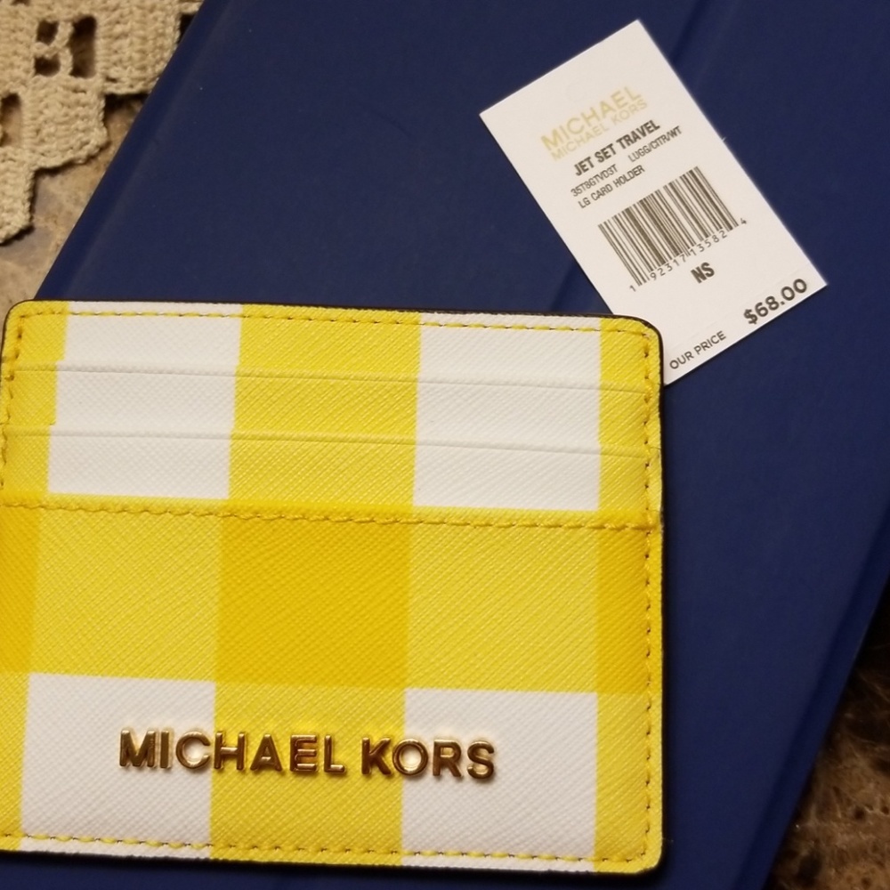 NWT - MICHAEL KORS Lge card holder